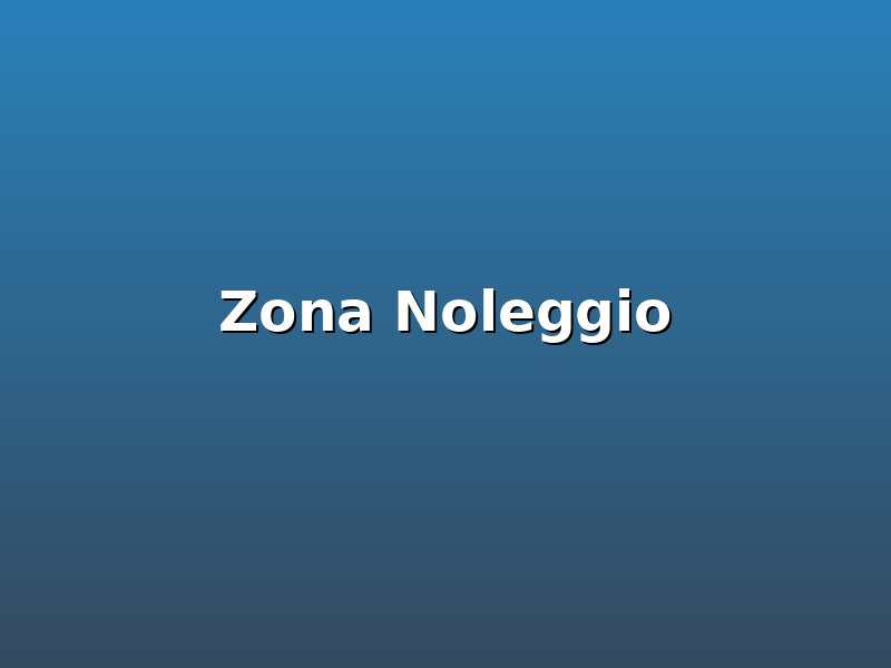 Zona noleggio